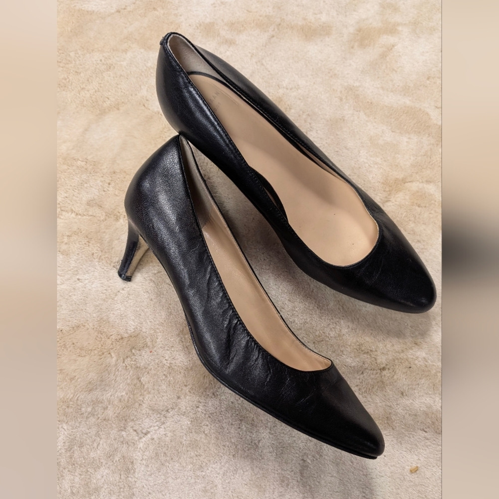 Cole Haan Black Leather Heels
